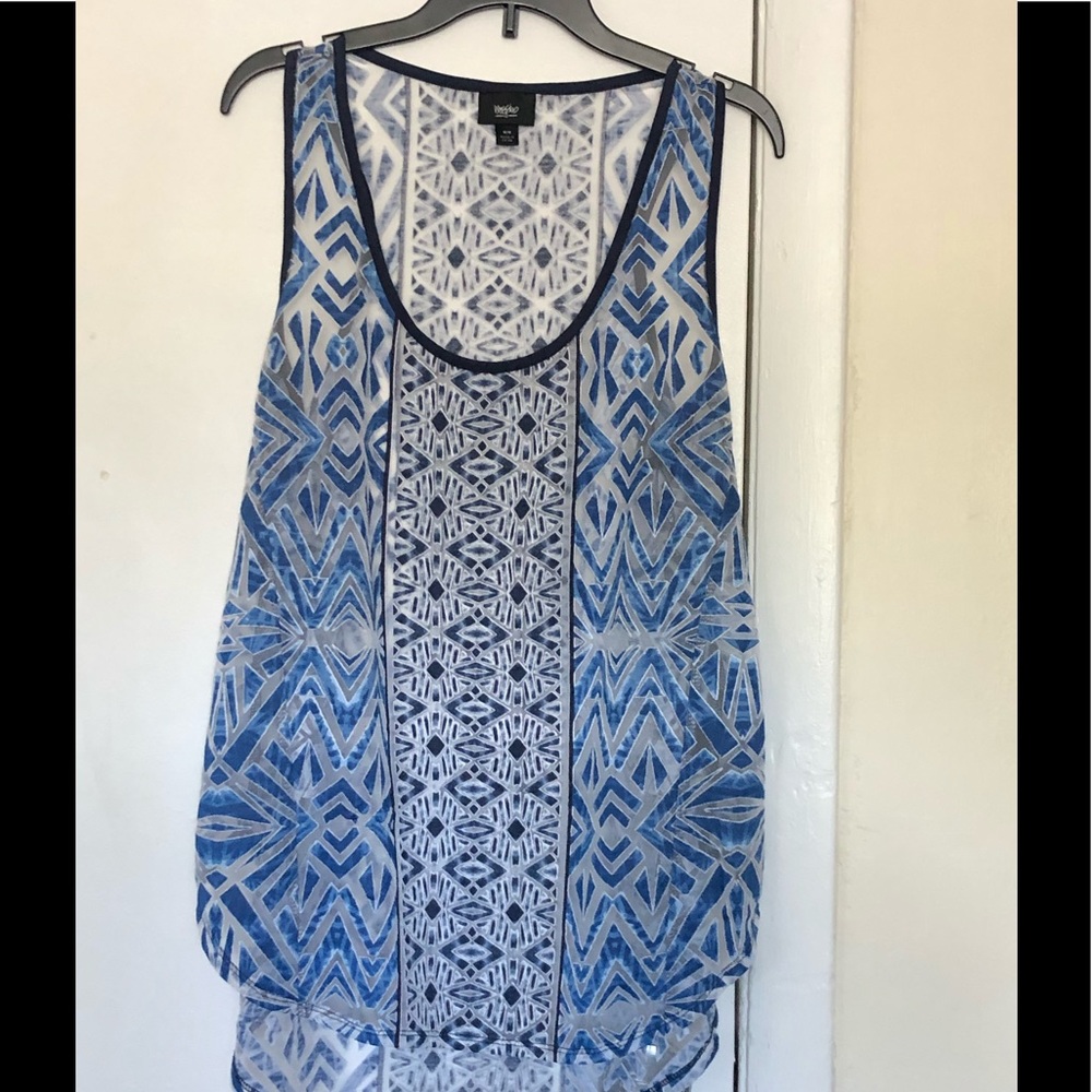 Sheer Blue Beach Top size M